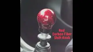 Carbon Fiber Shift Knob Ball Shape Gear Shifter Knobs with 3 Adapter