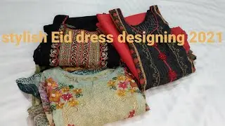 how to design your Eid dress...latest Eid dress designing 2021...part1...#tabindaiqbal