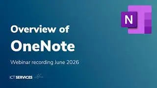Microsoft OneNote overview - webinar - June 2026