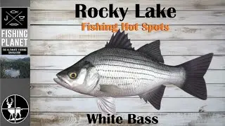 How To Catch White Bass | Rocky Lake | Fishing Planet Hot Spots