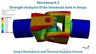 Workshop 6.3 Strength Analysis Of An Universal Joint in Ansys