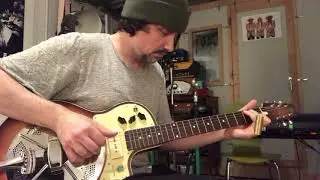 National Resophonic Resolectric Guitar Test