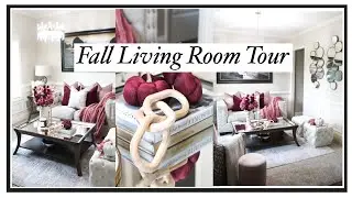 FALL LIVING ROOM TOUR | DECORATE WITH ME FALL | NEW LIGHTING | FALL 2021 COLORS