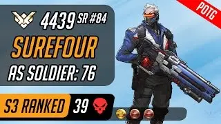 Surefour as Soldier, Tracer & Genji in Dorado [Season 3 &ndash; Grand Master &ndash; 39 eliminations - Top 500]