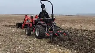 Deleks 1.2m Cultivator on the TAFE 6028M