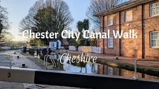 Chester City Canal Walk | Cheshire | English Countryside | 4K