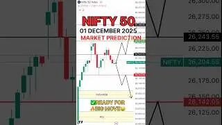 Nifty prediction for tomorrow 01 December Monday |Tomorrow Market Prediction #nifty #niftyprediction
