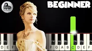 Love Story - Taylor Swift | BEGINNER PIANO TUTORIAL by Betacustic