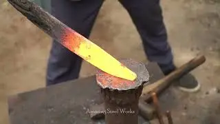 🔪🇰🇭 Crafting the Blade: Traditional Cambodian Knife Making for Farmers