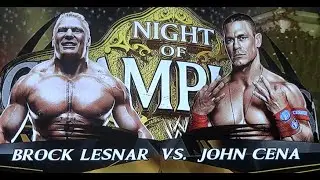 Brock Lesnar VS John Cena Night Of Champion 2014