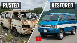Mitsubishi Delica L300 Resurrection   From Scrapyard Van to Classic Movie Fast Food Truck 2