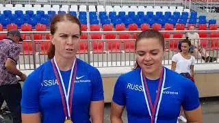Олеся Ромасенко и Ирина Андреева- чемпионки России-2018 в гребле на каноэ-двойке 500 м