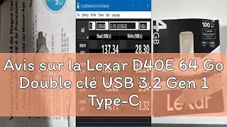 Avis sur la Lexar D40E 64 Go Double cl&eacute; USB 3.2 Gen 1 Type-C Jump Drive, cl&eacute; USB-C Flash Drive Mat&eacute;r