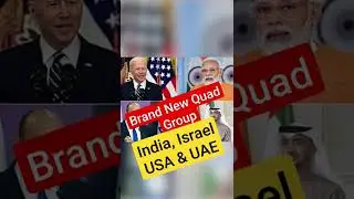 I2U2 Brand new 4 countries quad group: India, Israel, USA & UAE #i2u2 #quad #india #usa #uae #israel