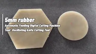 5mm rubber panel cutting machine with vibrating knife tool and mark pen for Sealing industry