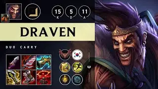 Draven ADC vs Ezreal - KR Grandmaster Patch 25.07