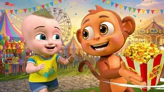 Popcorn Trouble in the Park 🍿🐒 | Fun Adventure Kids Story | 3D Cartoon for Toddlers