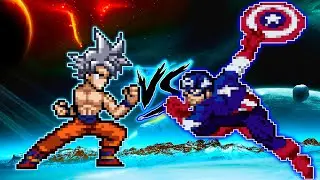 🥵GOKU MIGATTE OP VS CAPTAIN AMERICA OP IN JUMP FORCE MUGEN