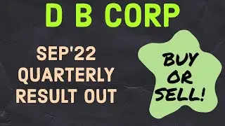 D B CORP FY'23 Q2 result || D B CORP latest news || Detailed analysis || Swing trading levels