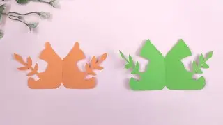 Paper Cut Border Design Simple Panda Shape | DIY With Bee