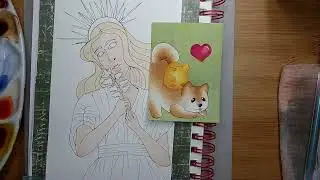 ACEO card cuddle buddies  - viewer reward - watercolor/ Aquarelle - part 2 (DE/EN)
