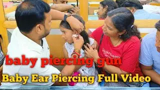 Baby Ear Piercing with Gun | Safe & Professional Baby Piercing | No Cry Piercingc