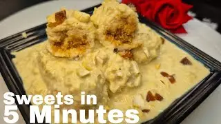 Delicious malai bread stuffed sweets must try once | tasty sweets at home | Antara's food world 