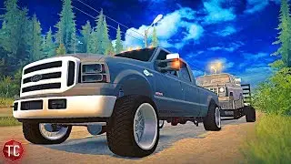 SpinTires MudRunner: NEW 2005 Ford F350 Powerstroke | All Customization, Loads, & MORE