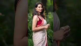 Bengali Saree Look - Red and White Saree - I Love Sarees