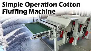 Simple Operation Cotton Fluffing Opener and Cleaner Machine - Efficient Fiber Processing#cotton