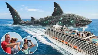 GIANT MEGALODON Attacks MSC Seascape &ndash; Cruise Ship Under Siege in Dubai!