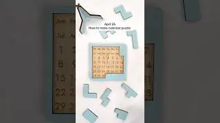 April 26✅ how to make calendar 🗓️puzzle #custompuzzle #calendarpuzzle #adventcalendar #puzzle #diy