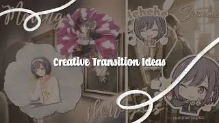 ➳𓈒 🌺 ྀིྀི. Transition Ideas | After Effects