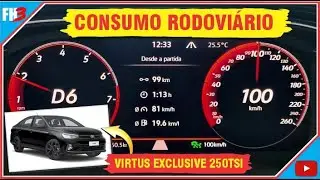 VIRTUS EXCLUSIVE 250TSI: MITOS E VERDADES DO CONSUMO NA ESTRADA