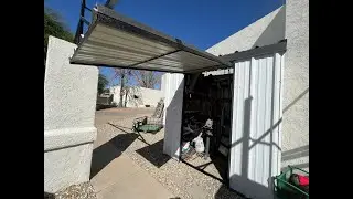 Steel Shed Door w/ 100% Hydraulic Lift!