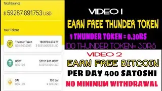 CLIC.CASH PAYMENT PROOF| EARN FREE THUNDER TOKEN| EARB FREE BITCOIN IN TAMIL#bitcoin#freebtc