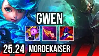 GWEN vs MORDEKAISER (TOP) | 82K damage | EUW Master | 25.24