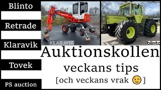 Maskinauktioner v.19 - Kranman Bison miniskotare - Case IH 225 Magnum - Spindelgr&auml;vare Euromach