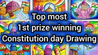 Indian constitution Day Poster | National Law Day Drawing |Construction Day |Samvidhan Diwas Chart