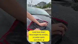 This Towel Makes Your Car Glow 😍 #microfibermagic #MIcrofiberFactory  #microfibertowel #car