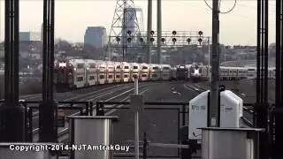 NJ Transit Super Bowl trains railfanning at Secaucus Junction