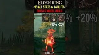 Elden Ring -  Ghiza's Wheel Build with 99 stats & 14 Buffs #eldenring #gaming #shorts