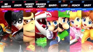 Super Smash Bros Ultimate Amiibo Fights Request Team Battle at Princess Peach Castle