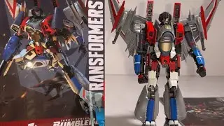 Transformers bumblebee movie Starscream review. Trumpeter model kit figure & comparison