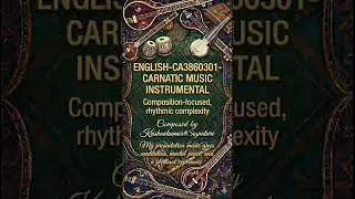 ENGLISH-CA3860301-CARNATIC MUSIC INSTRUMENTAL RHYTHMIC COMPLEXITY