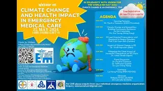 ASEM Webinar on Climate Change and Health Impact in Emergency Medical Care (25 May 2024)