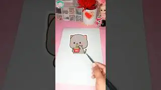Cute kawaii cat stickers making | #kawaii #diy #craft #shorts #shortsfeed #tranding #viral #bts