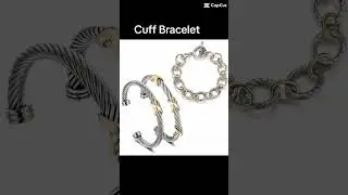 Beautiful Two-Tone Adjustable Cuff Bracelet - Perfect for Gifting #bracelet
