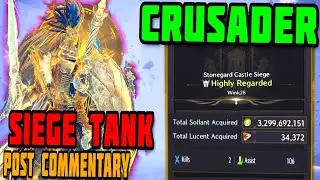 TOP GUILD SIEGE CRUSADER in SPINNER SQUAD! | Siege GS SnS Tank Post Commentary