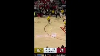 Jaz Shelley No Look to Alexis Markowski for Two vs. Maryland | Nebraska Women's Basketball